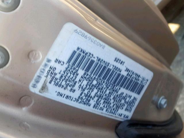 4T1BG22K4XU597540 - 1999 TOYOTA CAMRY CE TAN photo 10