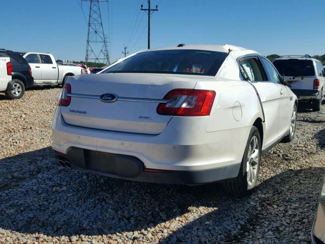 1FAHP2EW1BG137052 - 2011 FORD TAURUS SEL WHITE photo 4