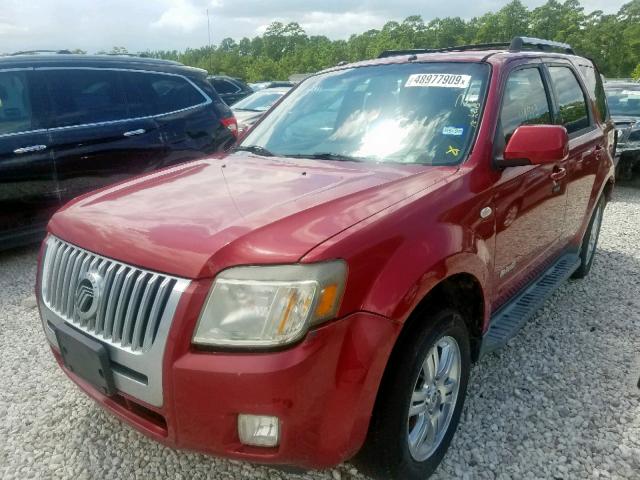 4M2CU87178KJ26199 - 2008 MERCURY MARINER PR BURGUNDY photo 2