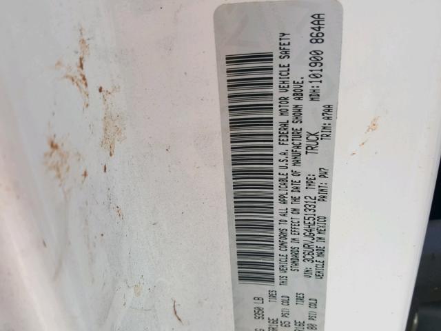 3C6URVJG4HE513312 - 2017 RAM PROMASTER 白色 照片 10