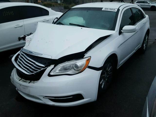 1C3CCBAB3EN197342 - 2014 CHRYSLER 200 LX WHITE photo 2