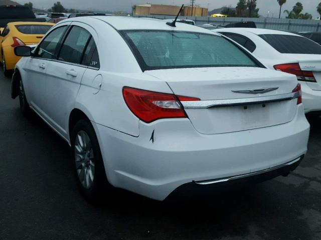 1C3CCBAB3EN197342 - 2014 CHRYSLER 200 LX WHITE photo 3