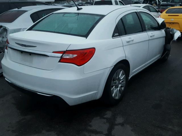 1C3CCBAB3EN197342 - 2014 CHRYSLER 200 LX WHITE photo 4