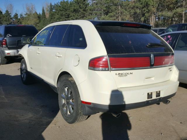 2LMDU88CX8BJ14312 - 2008 LINCOLN MKX BEIGE photo 3