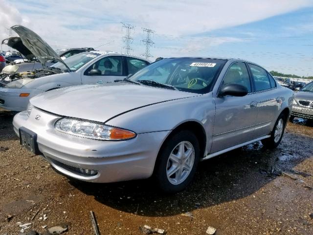 1G3NL52EX2C288193 - 2002 OLDSMOBILE ALERO GL SILVER photo 2