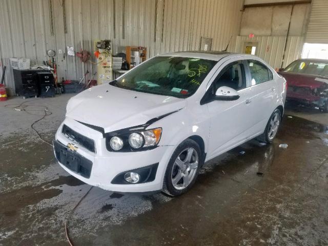 1G1JE5SB2D4118009 - 2013 CHEVROLET SONIC LTZ WHITE photo 2