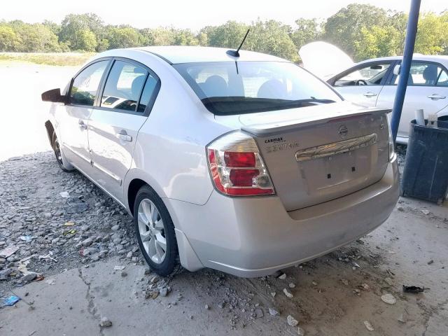 3N1AB6AP5BL675817 - 2011 NISSAN SENTRA 2.0 SILVER photo 3