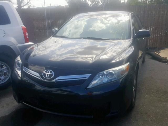 4T1BB3EK0BU136442 - 2011 TOYOTA CAMRY HYBR BLACK photo 2