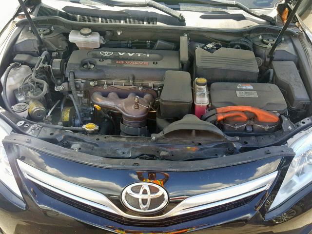 4T1BB3EK0BU136442 - 2011 TOYOTA CAMRY HYBR BLACK photo 7