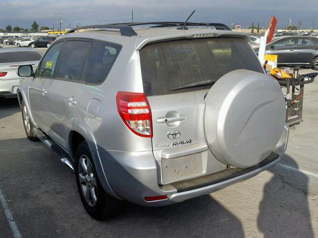 2T3YF4DVXAW028612 - 2010 TOYOTA RAV4 LIMIT SILVER photo 3