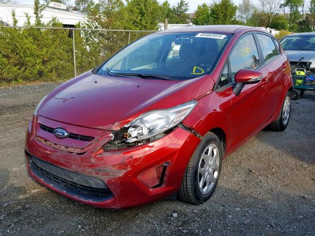 3FADP4EJ7DM223408 - 2013 FORD FIESTA SE RED photo 2