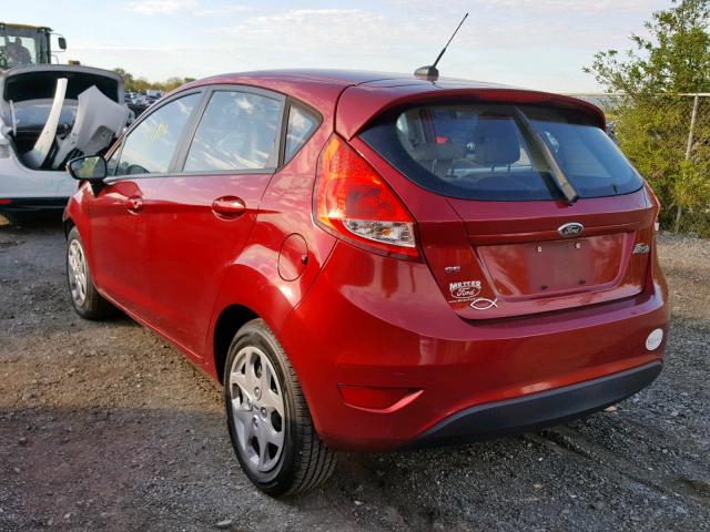 3FADP4EJ7DM223408 - 2013 FORD FIESTA SE RED photo 3