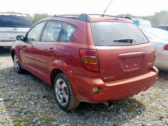 5Y2SL62834Z453892 - 2004 PONTIAC VIBE RED photo 3