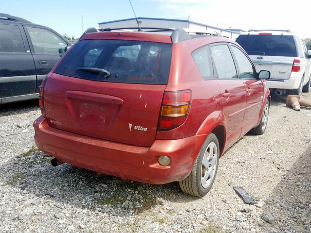 5Y2SL62834Z453892 - 2004 PONTIAC VIBE RED photo 4