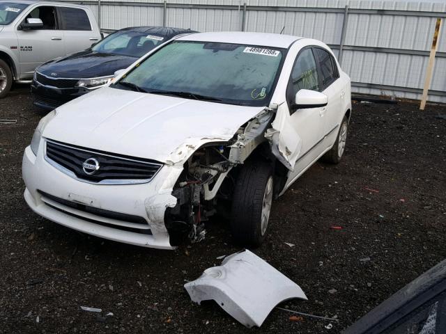 3N1AB6AP4CL672943 - 2012 NISSAN SENTRA 2.0 WHITE photo 2