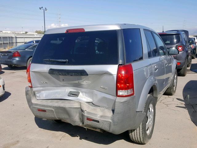 5GZCZ43D84S836494 - 2004 SATURN VUE SILVER photo 4