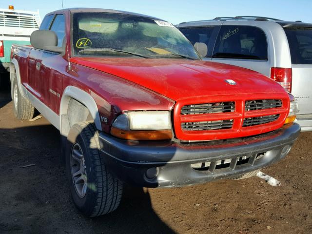 1B7GG22X8XS199877 - 1999 DODGE DAKOTA RED photo 1