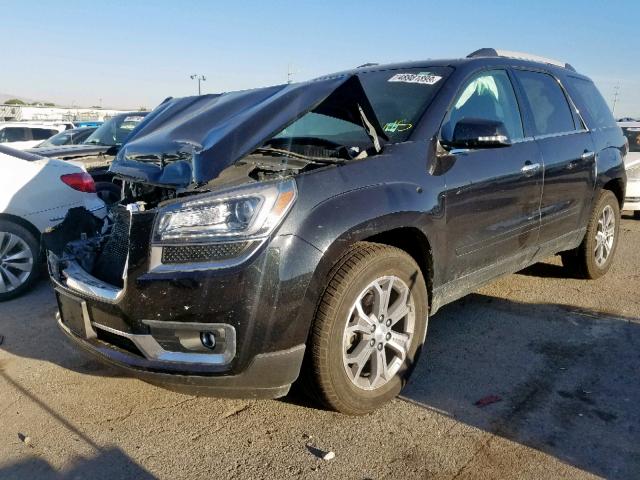 1GKKVRKDXDJ151110 - 2013 GMC ACADIA SLT BLACK photo 2