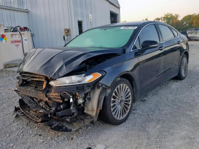 3FA6P0K96ER186934 - 2014 FORD FUSION TIT BLACK photo 2