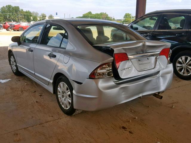 2HGFA16379H328735 - 2009 HONDA CIVIC VP SILVER photo 3