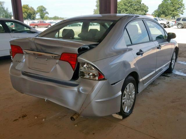 2HGFA16379H328735 - 2009 HONDA CIVIC VP SILVER photo 4