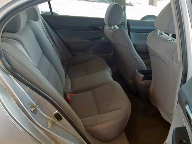 2HGFA16379H328735 - 2009 HONDA CIVIC VP SILVER photo 6