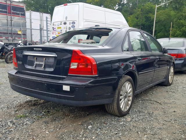 YV1TS592461446707 - 2006 VOLVO S80 2.5T BLACK photo 4