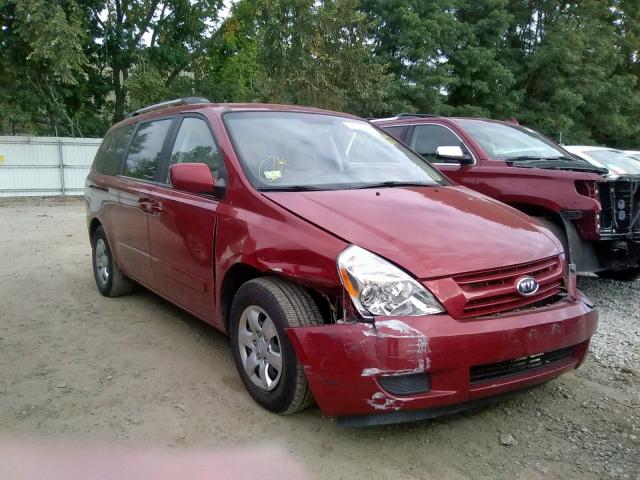 KNDMG4C35A6338860 - 2010 KIA SEDONA LX RED photo 1