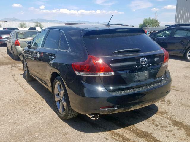 4T3ZK3BB3EU065316 - 2014 TOYOTA VENZA LE BLACK photo 3