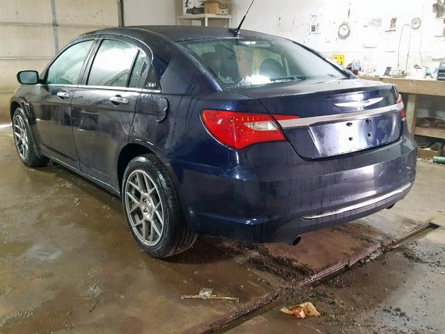 1C3BC2FG0BN527305 - 2011 CHRYSLER 200 LIMITE BLUE photo 3