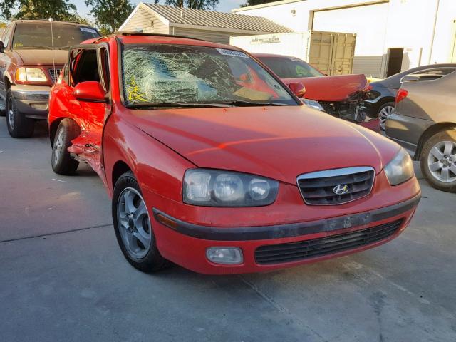 KMHDN55D92U066890 - 2002 HYUNDAI ELANTRA GL RED photo 1