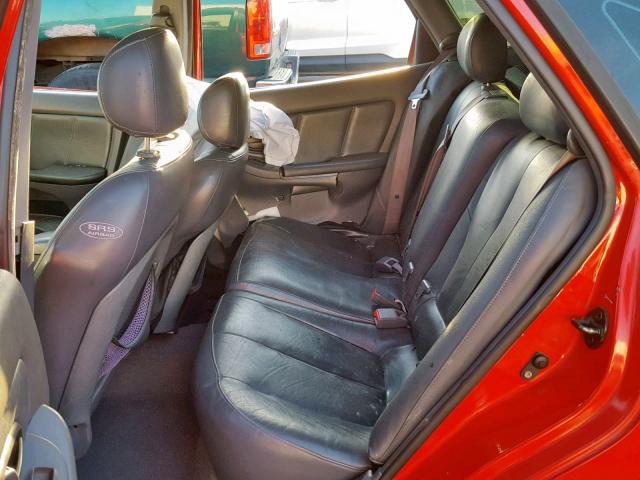 KMHDN55D92U066890 - 2002 HYUNDAI ELANTRA GL RED photo 6