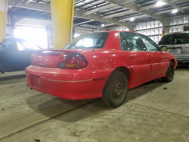 1G2NE52M6WM510041 - 1998 PONTIAC GRAND AM S RED photo 4