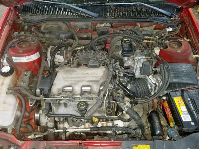 1G2NE52M6WM510041 - 1998 PONTIAC GRAND AM S RED photo 7