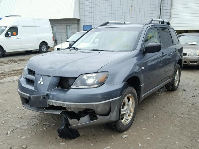 JA4LZ31F14U004039 - 2004 MITSUBISHI OUTLANDER GRAY photo 2