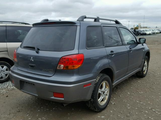 JA4LZ31F14U004039 - 2004 MITSUBISHI OUTLANDER GRAY photo 4