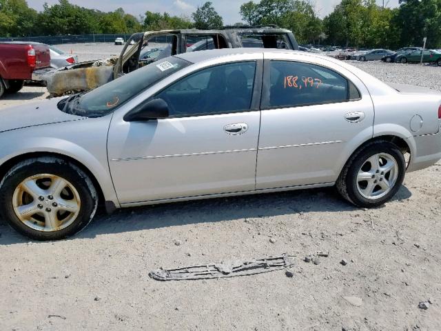 1B3EL46X46N151669 - 2006 DODGE STRATUS SX SILVER photo 9