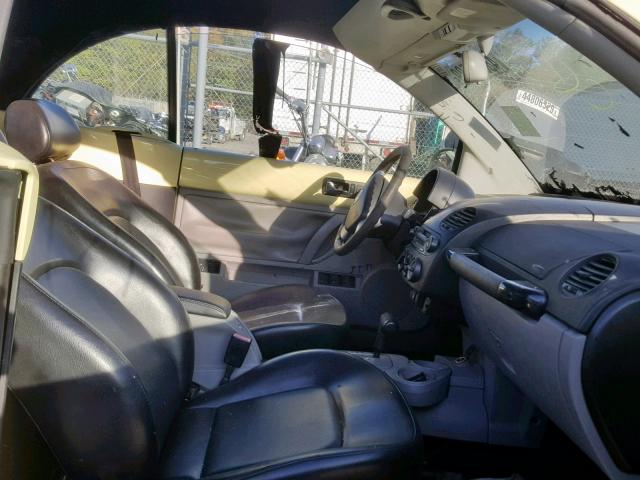 3VWCK21Y03M318061 - 2003 VOLKSWAGEN NEW BEETLE ყვითელი ფოტო 5