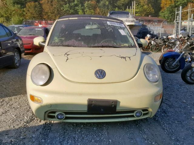 3VWCK21Y03M318061 - 2003 VOLKSWAGEN NEW BEETLE ყვითელი ფოტო 9