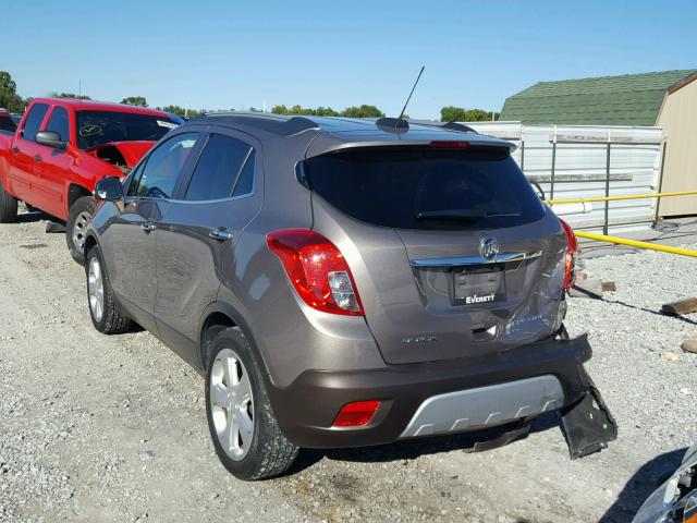 KL4CJASB1FB032672 - 2015 BUICK ENCORE GRAY photo 3