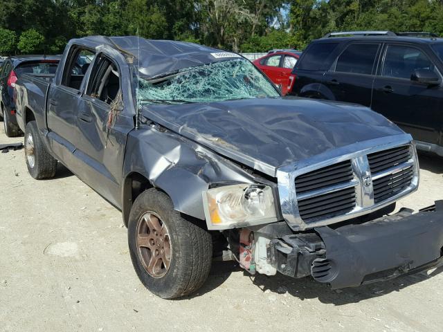 1D7HE28K57S235911 - 2007 DODGE DAKOTA QUA GRAY photo 1