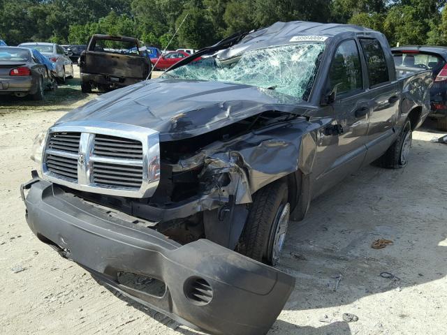 1D7HE28K57S235911 - 2007 DODGE DAKOTA QUA GRAY photo 2