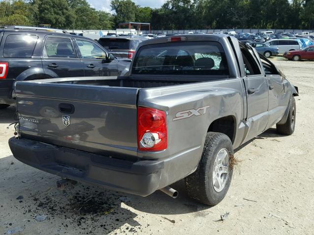 1D7HE28K57S235911 - 2007 DODGE DAKOTA QUA GRAY photo 4