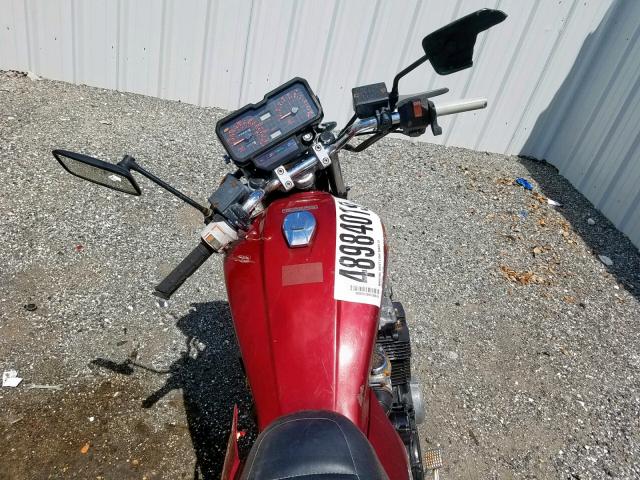 JH2RC1303FM205806 - 1985 HONDA CB650 SC MAROON photo 5