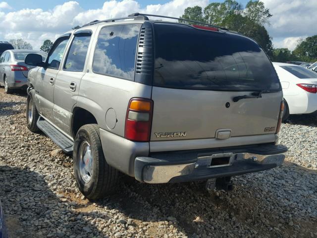 1GKEK13T01J150069 - 2001 GMC YUKON TAN photo 3