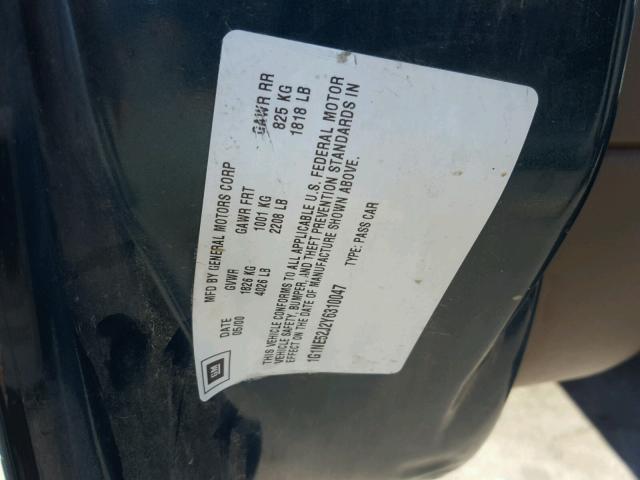 1G1NE52J2Y6310047 - 2000 CHEVROLET MALIBU LS მწვანე ფოტო 10