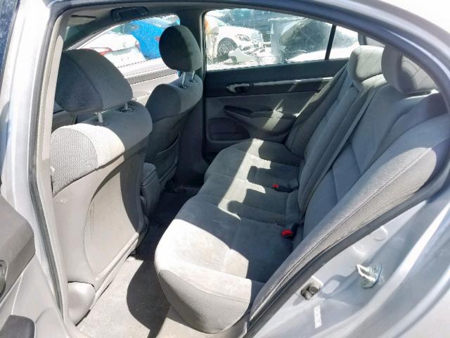 1HGFA16829L022007 - 2009 HONDA CIVIC EX SILVER photo 6