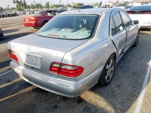 WDBJF65J21B268883 - 2001 MERCEDES-BENZ E 320 SILVER photo 4