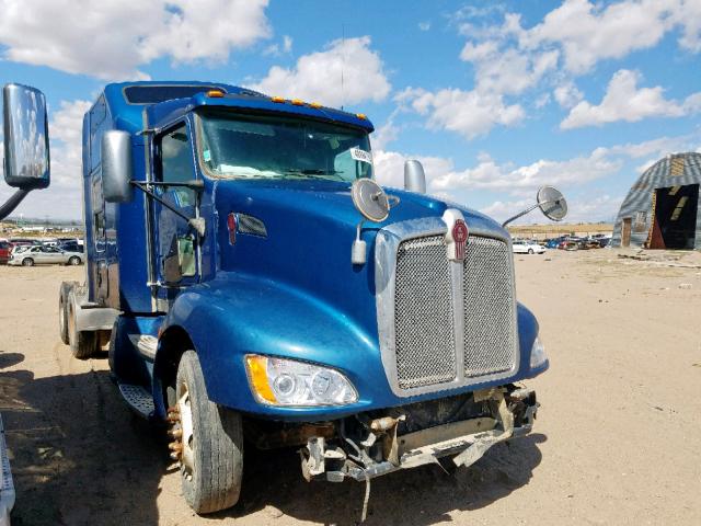 1XKAD48X3DJ330236 - 2013 KENWORTH CONSTRUCTI BLUE photo 1