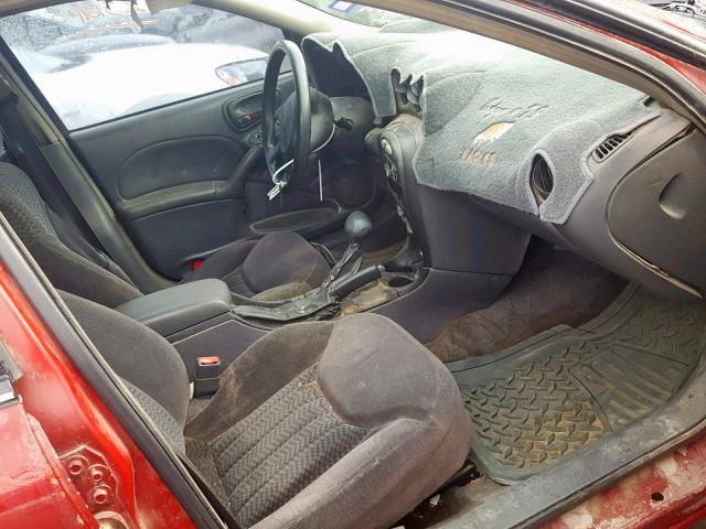 1G2NF52T11C177380 - 2001 PONTIAC GRAND AM S RED photo 5